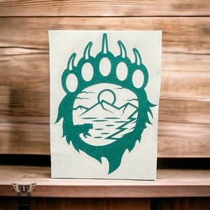 Bear Paw Vinyl Decal
